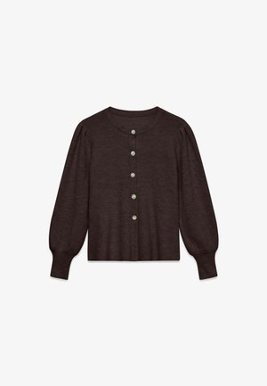 Vero Moda, CARDIGAN AWLEMON KNIT CARDIGAN - Gilet - chocolate torte