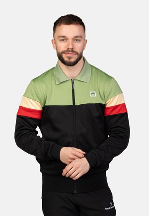 TOMME TRACKTOP - Veste de survêtement - black jade green