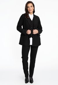 YOEK MIT KNOPFVERSCHLUSS - Blazer - black