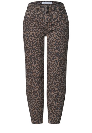 Street One Studio, HIGH WAIST BARREL LEG JEANS IM LOOSE FIT - Jeans fuselé - soft washed print