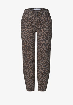 Street One Studio, HIGH WAIST BARREL LEG JEANS IM LOOSE FIT - Jeans fuselé - soft washed print
