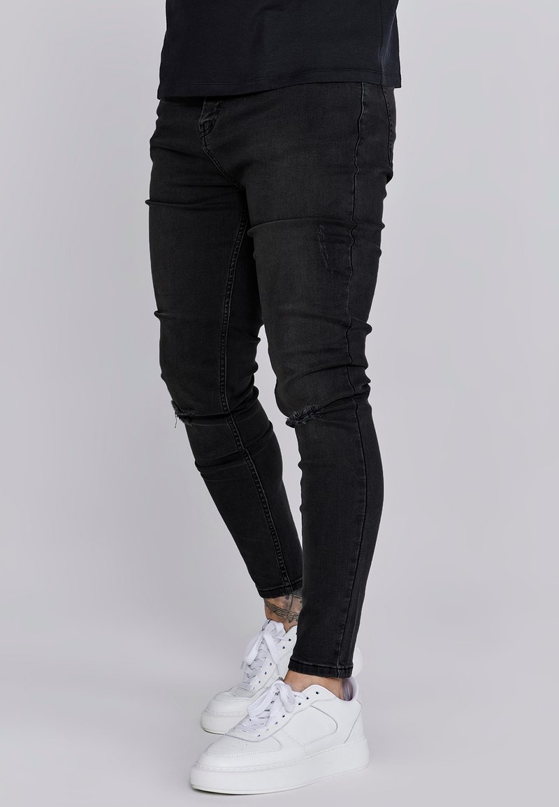 SIKSILK - DISTRESSED - Jeans Skinny Fit - washed black, Enlarge