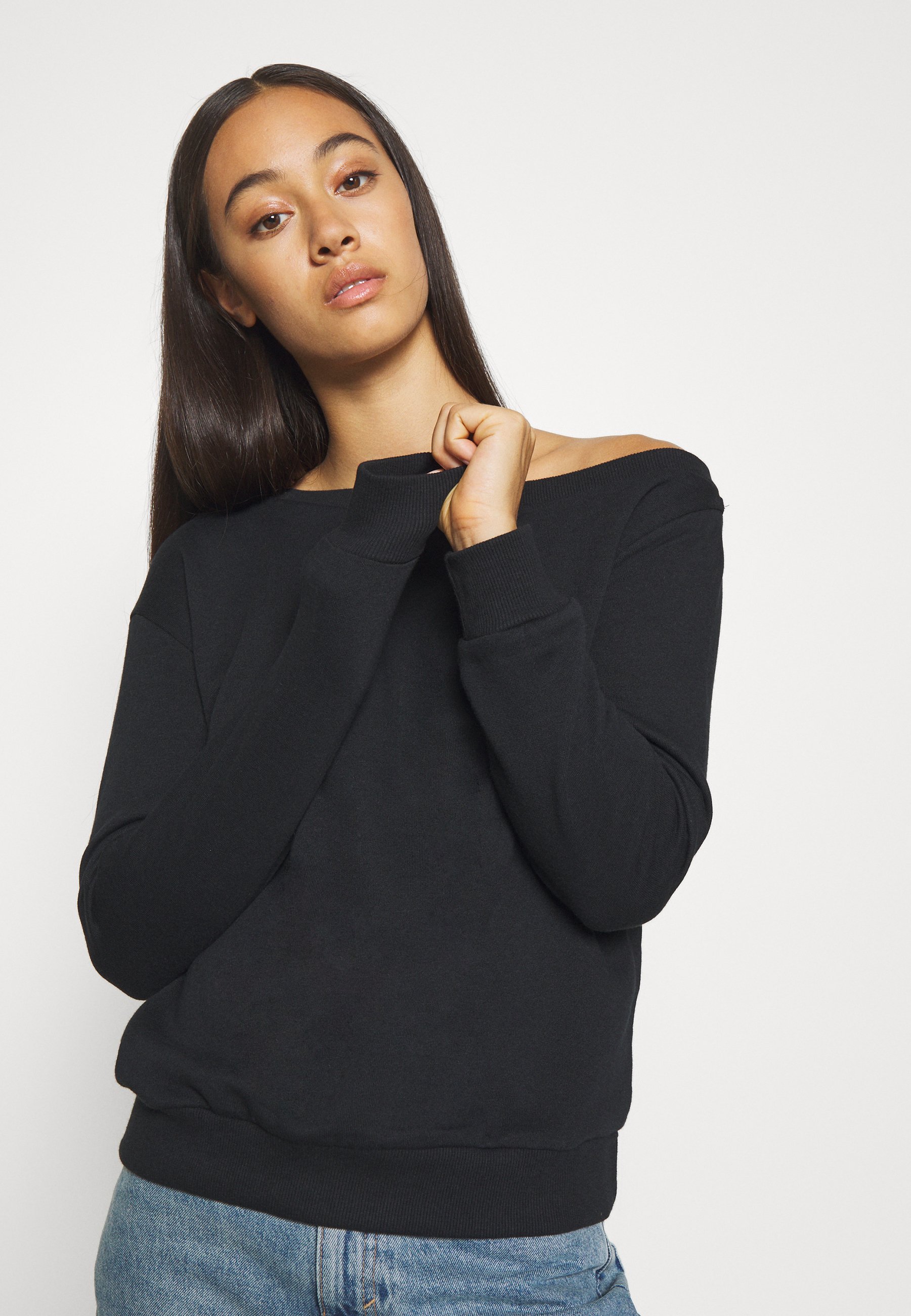 Even\u0026Odd LOOSE OFF SHOULDER SWEATSHIRT 