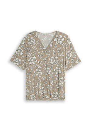 TOM TAILOR, PLUS SIZE - BLUSE AUS VISKOSE - Blouse - beige