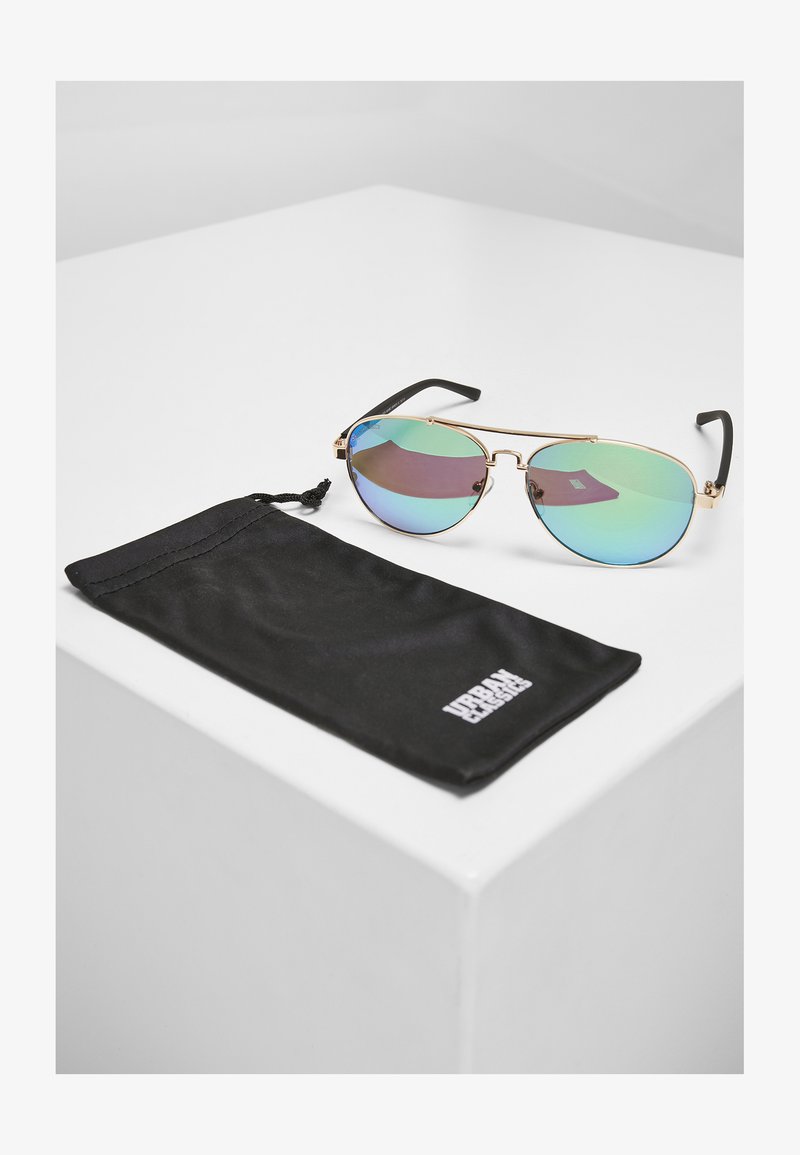 Urban Classics MUMBO - Päikeseprillid - gold/green
