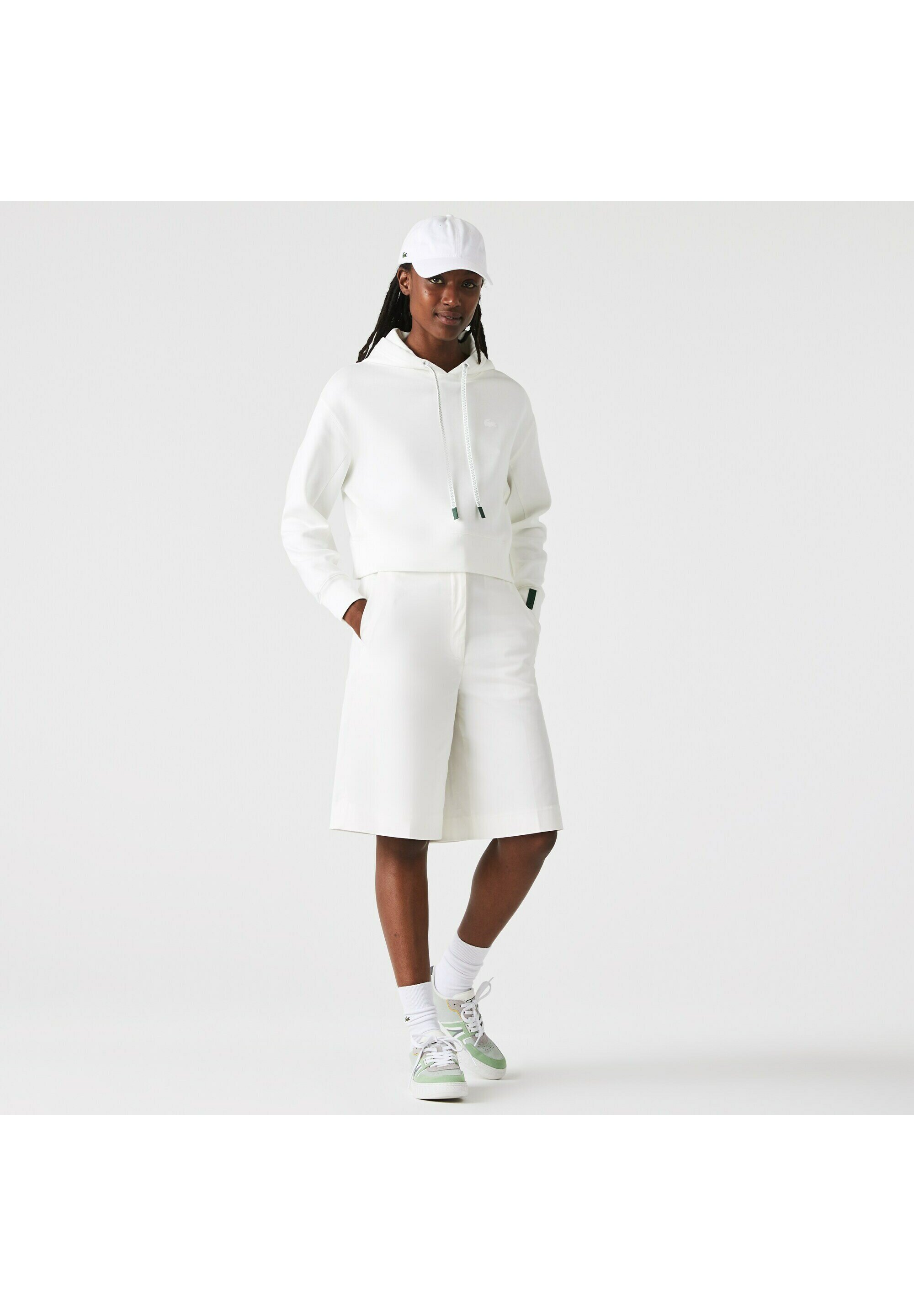 Lacoste DAMES - Shorts - blanc/wit - Zalando.nl