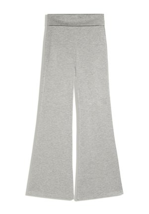Bershka, FLARED - TROUSERS - Pantalon classique - dark grey