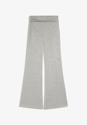 Bershka, FLARED - TROUSERS - Pantalon classique - dark grey