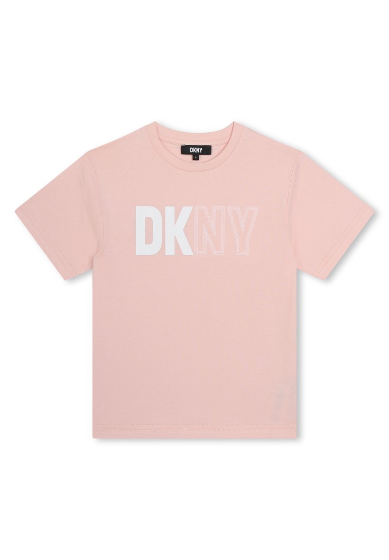 DKNY T-shirt print donkerroze