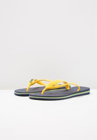 Havaianas BRASIL LOGO - Sapatos para piscina - navy blue/ citrus