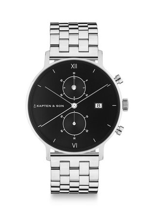 Kapten & Son CHRONO - Kronograf - silver coloured black