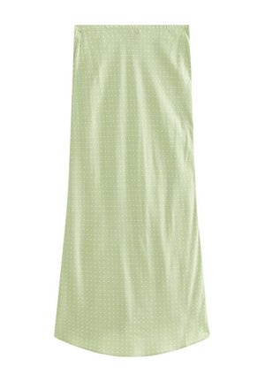 New Look, SPOT PRINT BIAS CUT MIDI SKIRT - Falda larga - green pattern