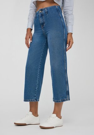 Jeans a sigaretta - blu denim medio