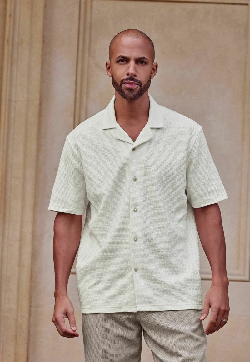 Next TEXTURED SHORT SLEEVE - Majica - white