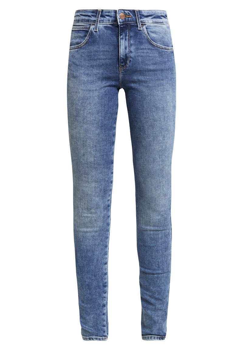 Wrangler Jeans Skinny Fit blauw denim/bluedenim