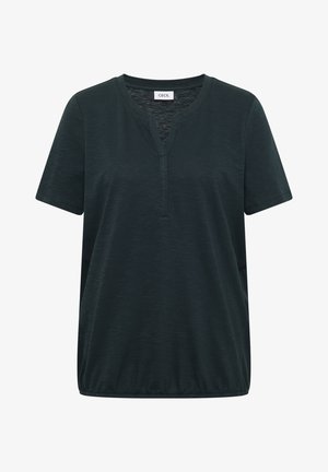 Cecil, BASIC SHIRT IM TUNIKA-LOOK - T-shirt basique - deep petrol blue