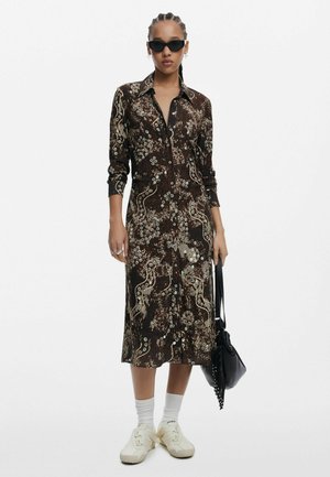 SNAKE  - Skjortekjole - brown