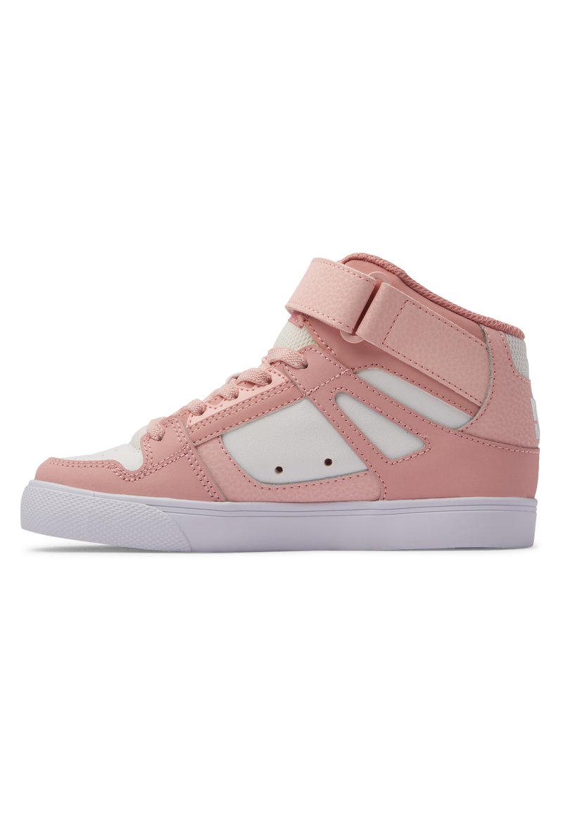 DC Shoes PURE UNISEX - Magas szárú sneakerek - pw0 pink white