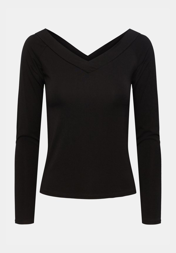 PCMALIVA OFF SHOULDER V NECK  - Long sleeved top2