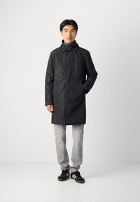 Lindbergh COAT DETACHABLE COLLAR - Abrigo de invierno - black