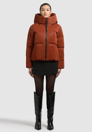 khujo AUDREY SHINY - Talvejope - sienna brown