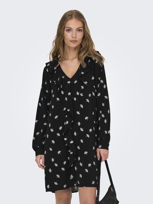 JDYMARIKA FLOUNCE DRESS  - Vapaa-ajan mekko - black