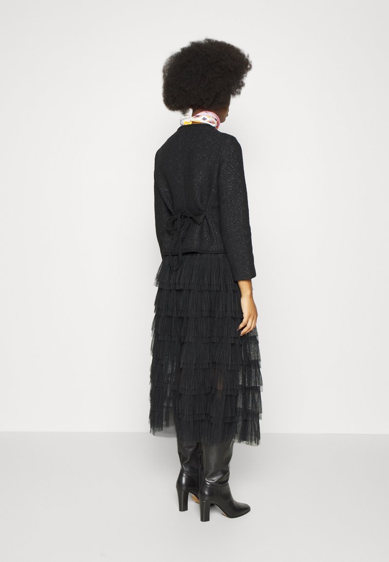 maje Pleated skirt - noir/black - Zalando 