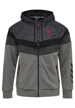 Sudadera con cremallera - mottled grey