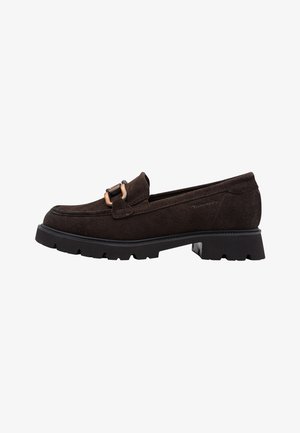 Tamaris, SLIPPER - Plateaupumps - mocca suede