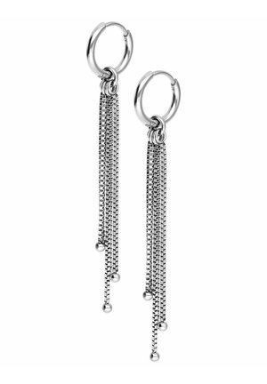 LITTLE SQUARE VENEZIA CHAIN HOOPS - Ohrringe - hochglanzpoliert wasserfest paarweise
