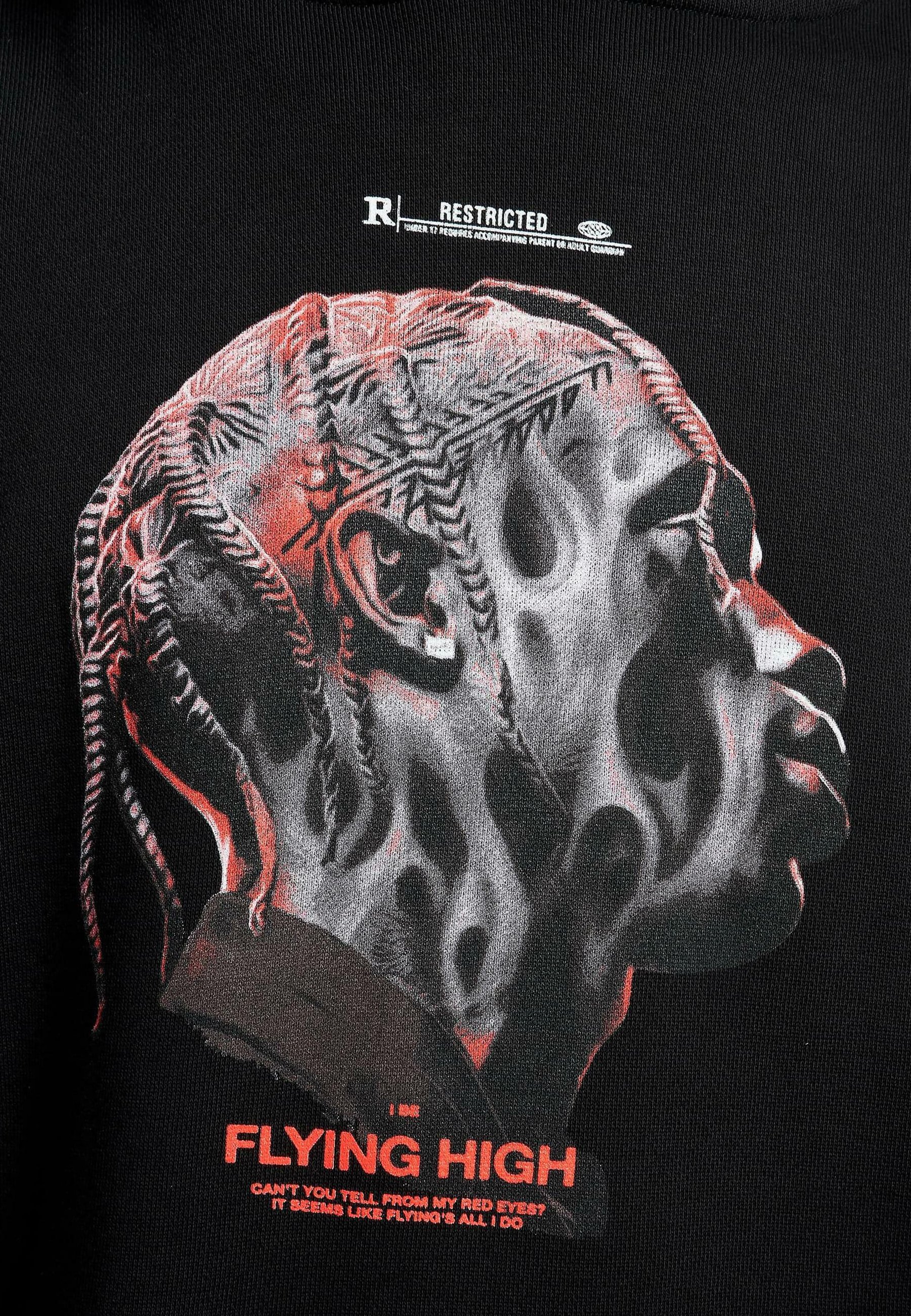 Upscale by Mister Tee LE PAPILLON HEAVY - Zip-up sweatshirt - black - Zalando