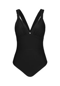 Cupshe CUT OUT TUMMY CONTROL ONE PIECE SWIMSUIT - Jednodílné plavky - schwarz