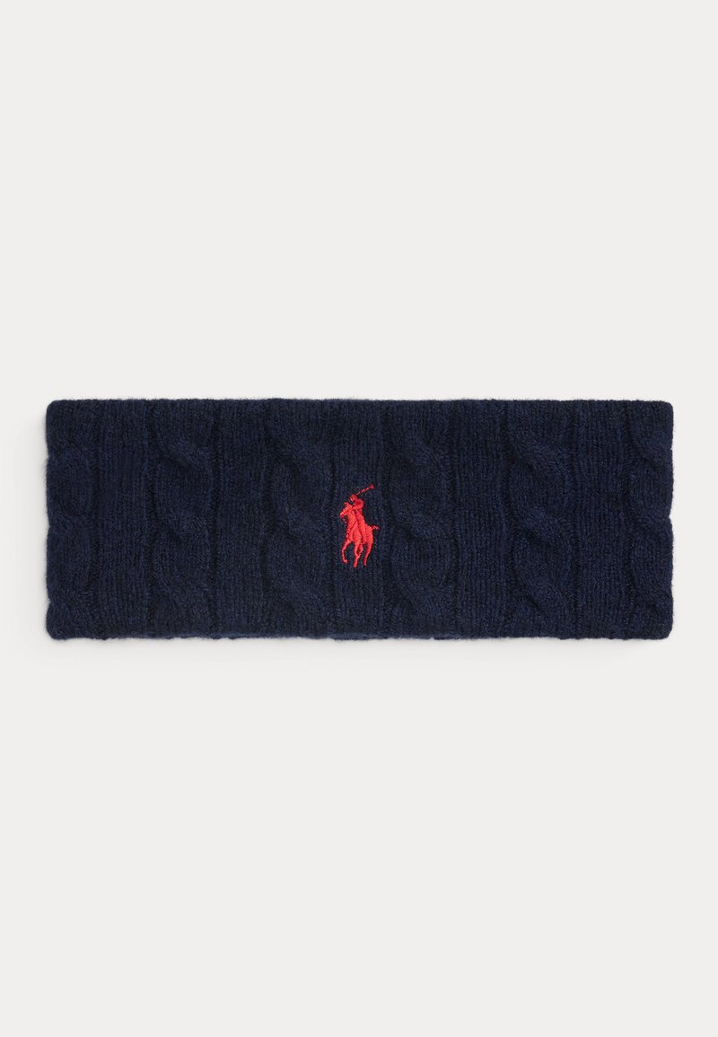 Polo Ralph Lauren CABLE KNIT WOOL CASHMERE HEADBAND - Fülmelegítők - hunter navy