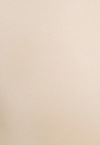Beige fabric with a smooth texture and slight sheen, featuring a uniform surface without patterns or accents.