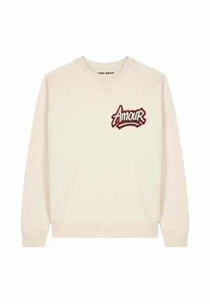 AMOUR EMBROIDERY SUPERHEAVY - Sweatshirt - off white