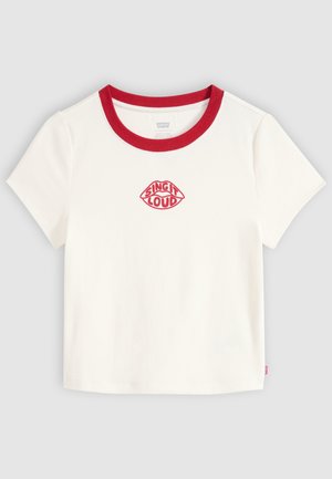 Levi's®, GR ESSENTIAL BABY TEE - Тениска с щампа - sing it loud egret / emboldened