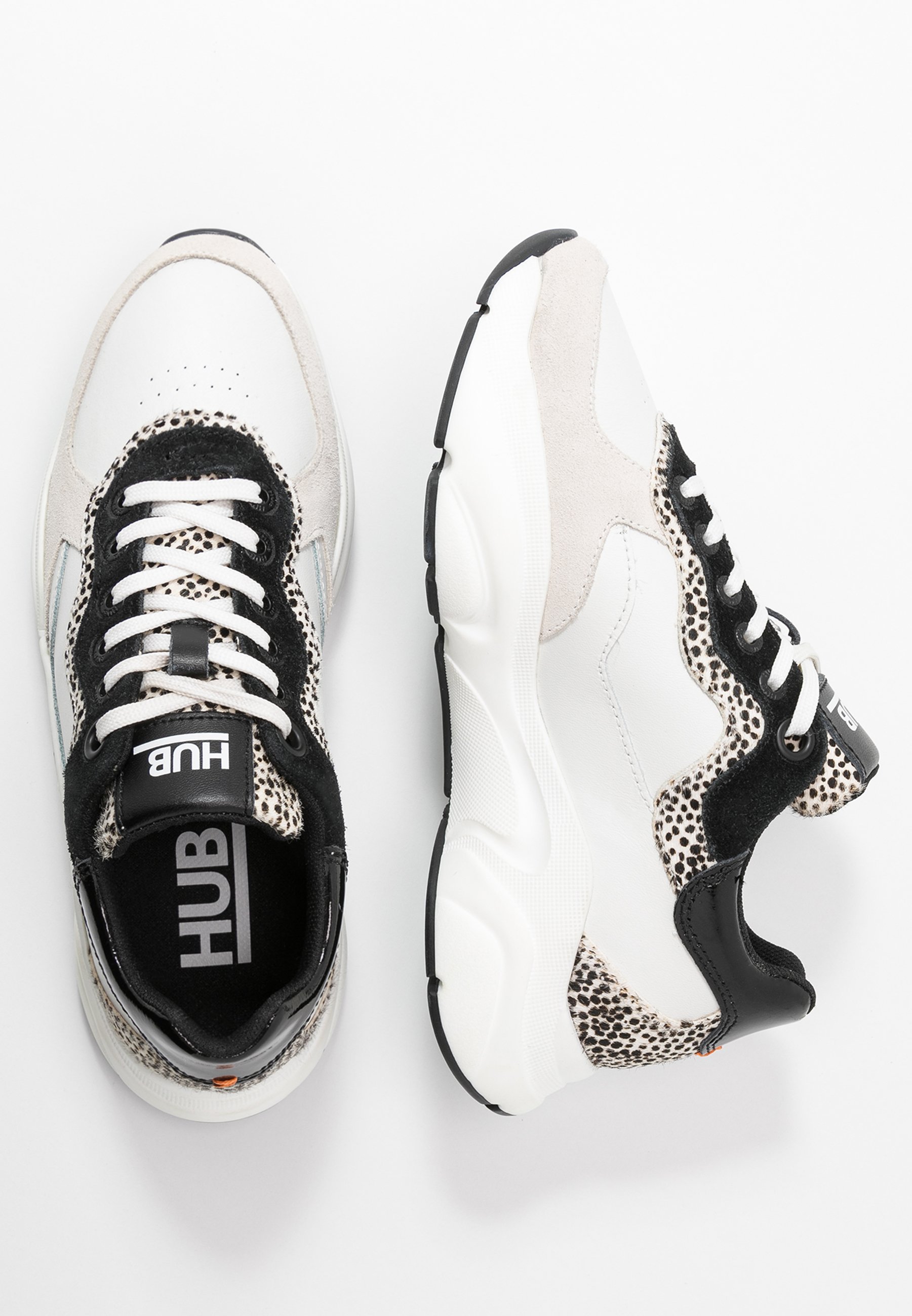 HUB ROCK - Sneakers laag - offwhite/cheetah/black/crème - Zalando.nl