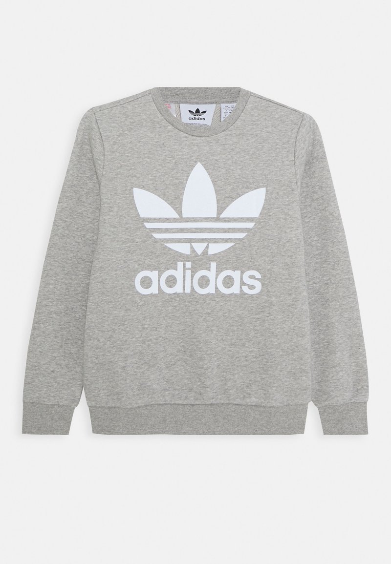 adidas Originals TREFOIL CREW Sweatshirt medium grey heather/grey