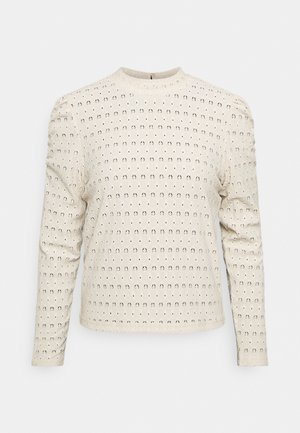 ONLY Petite ONLROSALINE PUFF - T-shirt à manches longues - pumice stone