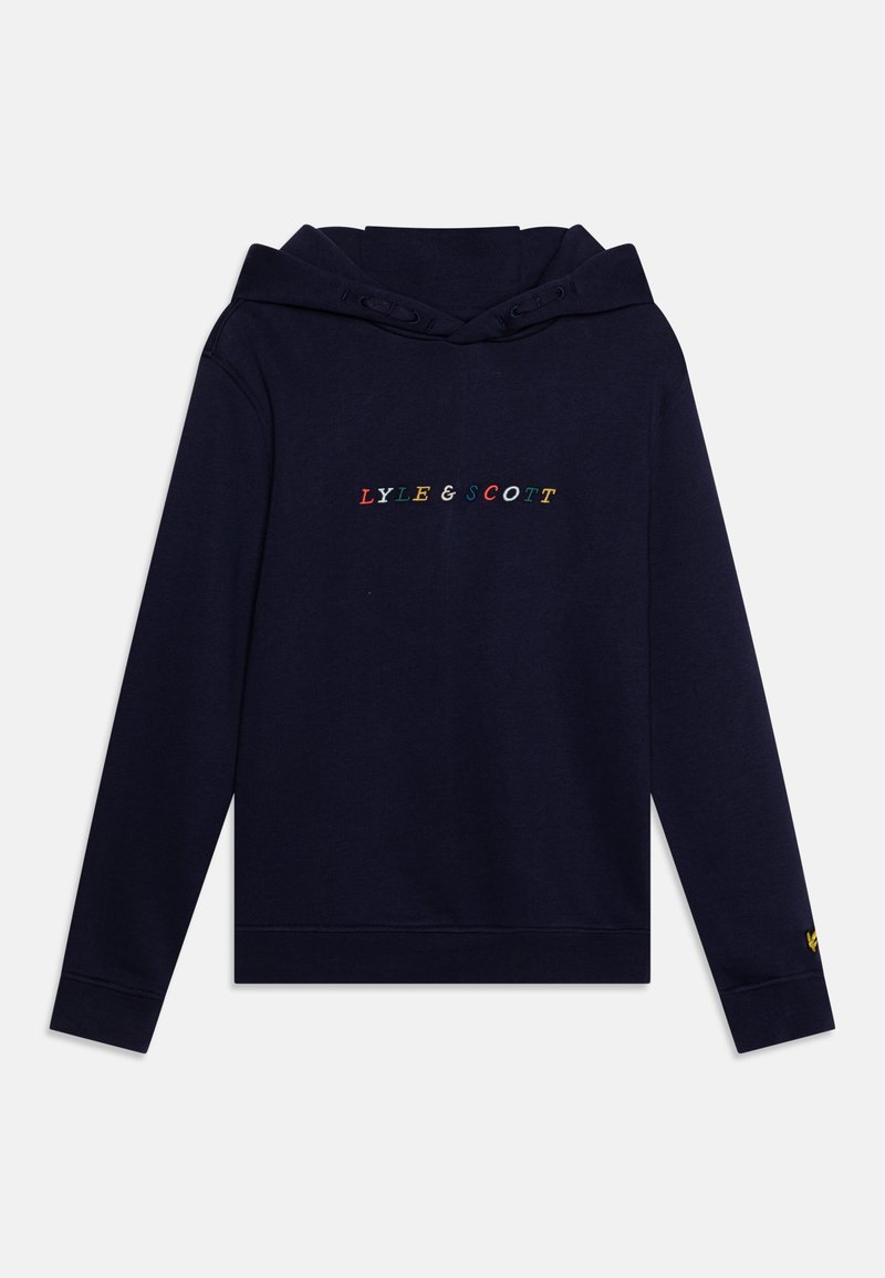 Lyle & Scott MULTI COLOURED EMBROIDERED HOODIE - Jersey con capucha - navy