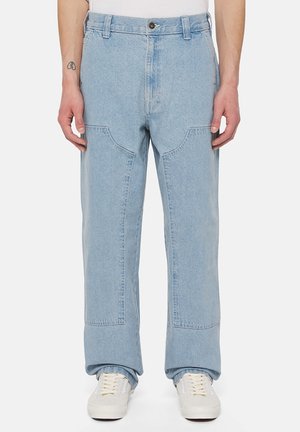 Vaqueros cargo - light-blue denim