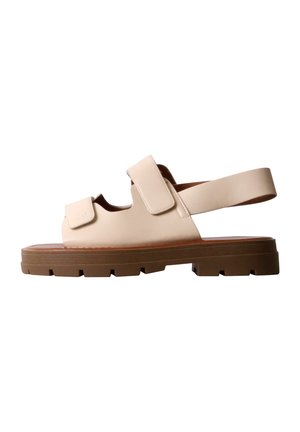 Super Mode, SANDALES À SCRATCHES SUPER MODE - Platform sandals - beige
