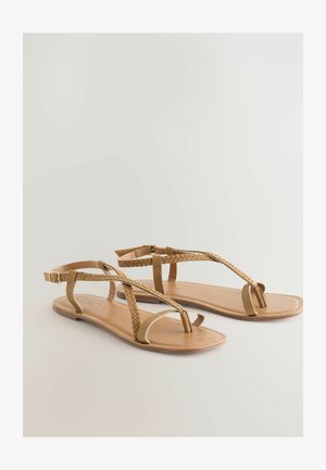 Next, T-rihmaga sandaalid - mottled brown