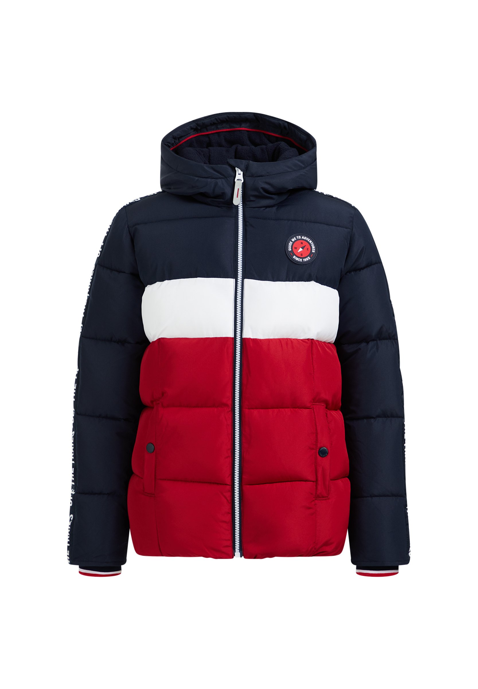 WE Fashion JONGENS - Winterjas - dark blue/red/donkerblauw - Zalando.nl