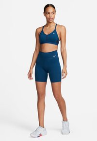 Nike Performance ONE - Leggings - valerian blue/white