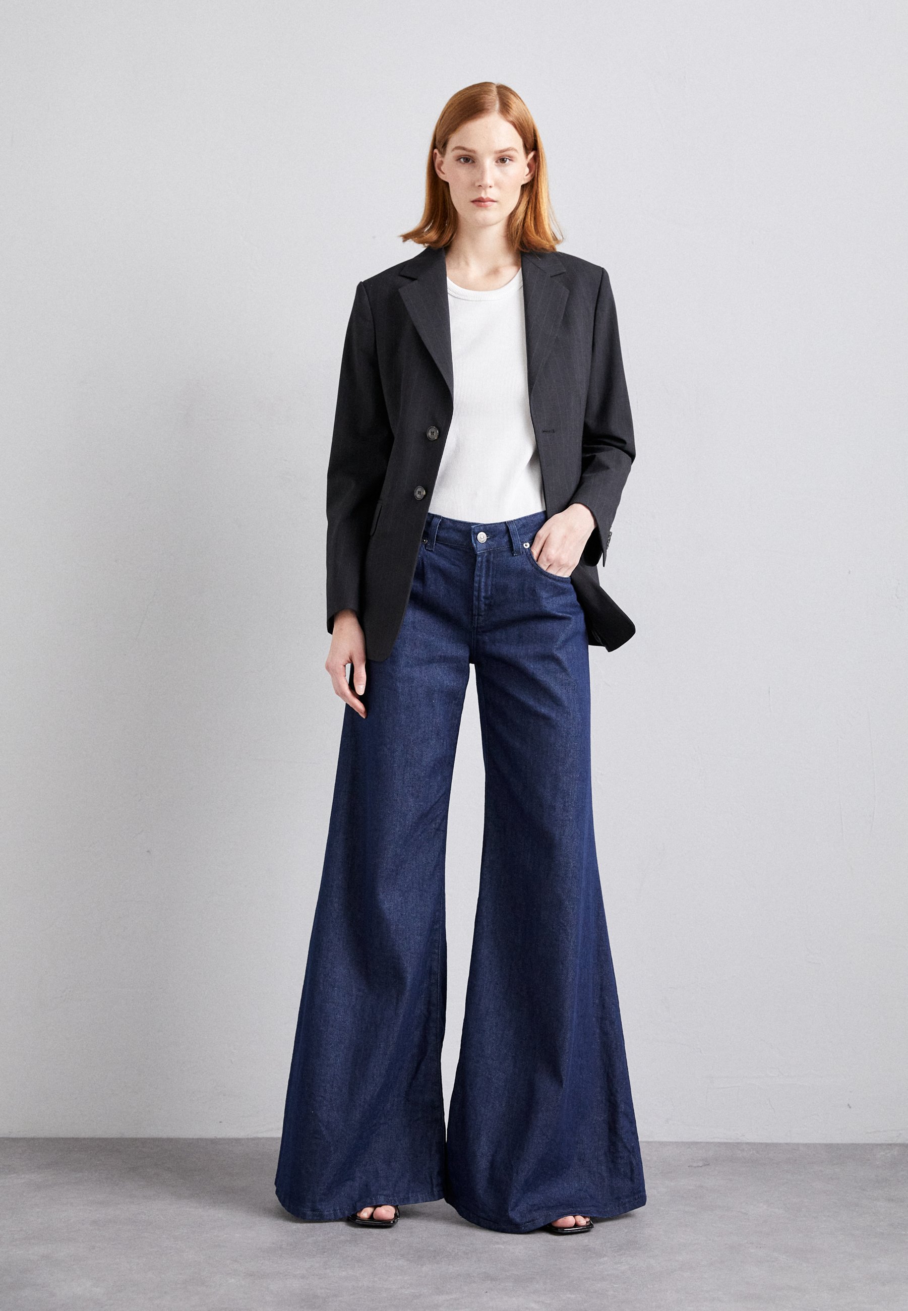 パンツ DONDUP MARLEN - Wide leg jeans Ankle Wide Leg Jeans デニムパンツ ジーンズ レディース