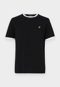 RINGER - T-shirt basique - jet black/white