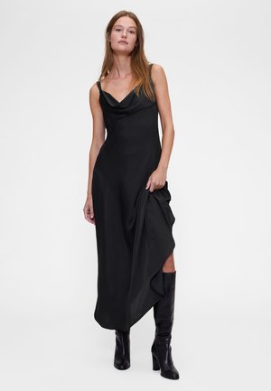 GAP GAPSTUDIO SATIN SLIP MAXI DRESS - Rochie cocktail/Rochie petrecere - black