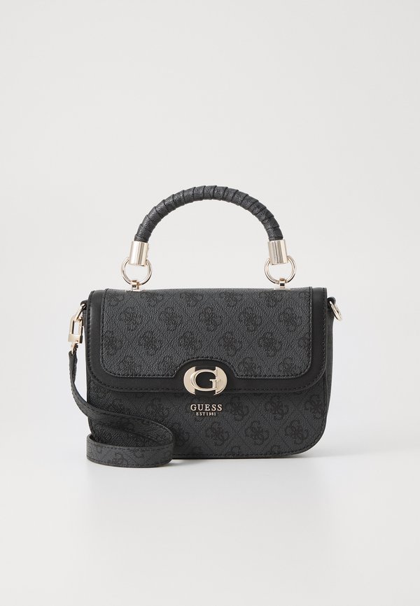 ORLINA LOGO TOP HANDLE FLAP - Handbag - coal logo