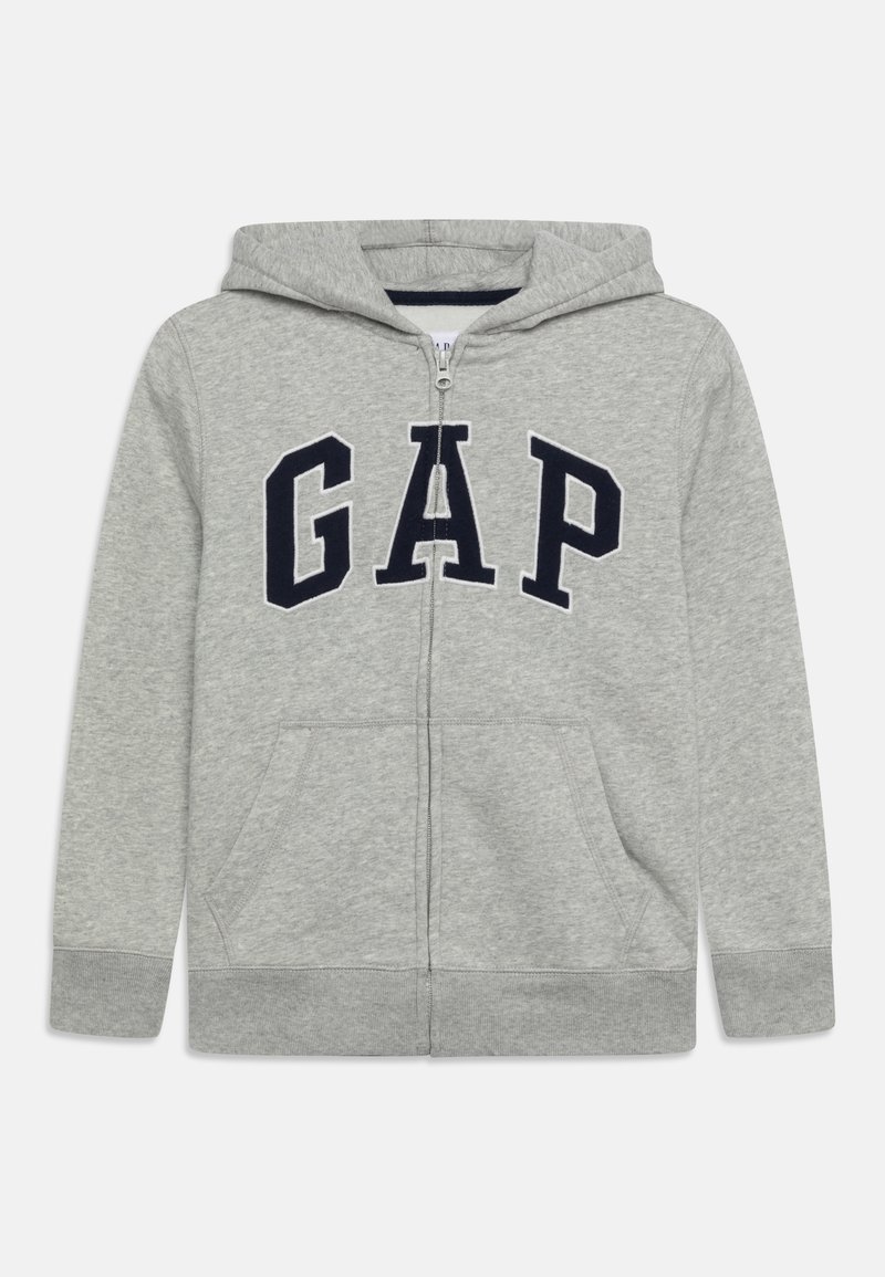 GAP NEW ARCH HOOD BOYS HOLIDAY - Vetoketjullinen college - light heather grey